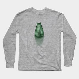 Wise Green Loaf Cat Long Sleeve T-Shirt